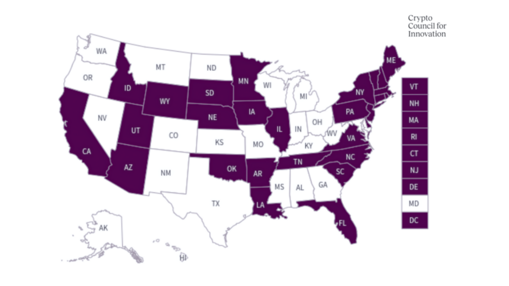 In CCI's latest state policy update, states across the US introduced 165 crypto bills, demonstrating the traction these efforts are gaining.